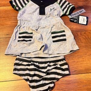 NHL Gray Baby Outfit Dallas